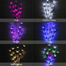 Lámpara de luces LED con diseño de Saquito, luces florales de 20 LEDs, decoración de jardín, fiesta de Navidad, hogar, con pilas AA, rama de árbol 2024 - compra barato