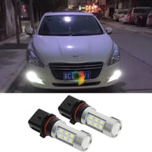 2 lâmpadas led de alta potência para carro peugeot, 508 2011 2012 2013 2014 2015 p13w psx26w, lâmpadas diurnas, lâmpadas de neblina 2024 - compre barato