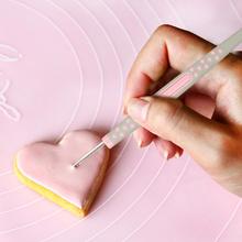 Cake Scriber Needle Biscuit Pin Fondant Cookies Pin Sugar Craft Decorate Carving Stainless Steel Baking Pastry Tool Random Color 2024 - buy cheap