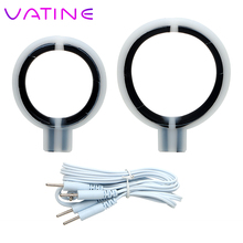 VATINE Physiotherapy Ring Cock Rings Penis Rings Therapy Massager Electric Shock Sex Products Sex Toys for Men Male 2024 - buy cheap