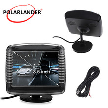 3,5 дюймовый автомобильный монитор TFT LCD Автомобильный цифровой цветной автомобильный монитор маленький дисплей для камеры заднего хода парковки 2024 - купить недорого