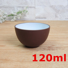 ¡Promoción! Juego de tazas de cerámica de arcilla púrpura, 120ml, gran capacidad, taza de té negra, Kung Fu A +, regalo de porcelana de calidad, 6 uds. 2024 - compra barato