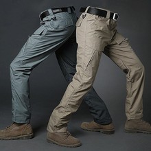 2019 тактические штаны-карго Miliatry, мужские водонепроницаемые быстросохнущие брюки Rip-Stop с несколькими карманами, камуфляжные спецназ, армейские брюки 2024 - купить недорого