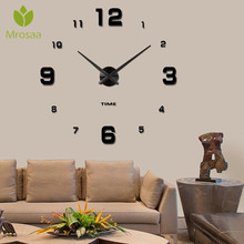 Mute DIY Frameless Large Modern 3D Mirror Wall Clocks Sticker Metal Big Watches Wall Clock Home Office Living Room Decoration 2024 - buy cheap