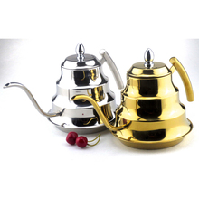 Coffee Drip Stainless Steel Kettle Tea Pot Maker Infusion Gooseneck Golden, Silver 2024 - buy cheap