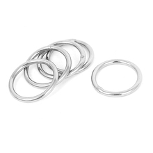 New 30mm x 3mm Stainless Steel Webbing Strapping Welded O Rings 5 Pcs 2024 - buy cheap