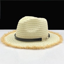 Женская летняя шляпа с полями, женская пляжная шляпа от солнца, Повседневная Панама, соломенная шляпа для девочек, солнцезащитный козырек, мужская шапка Sombrero Chapeau Femme 2024 - купить недорого