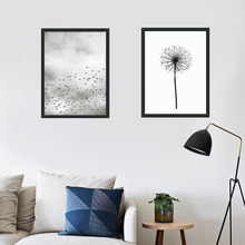 Nordic Wild Goose and Dandelion Canvas Painting Without Frame Wall Hanging Painting Library Art Room Simple Picture Wall Art 2024 - buy cheap