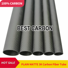 Tela de fibra de carbono 3K, tubo enrollado, od22 mm a OD 40mm con 500mm de longitud, alta calidad 2024 - compra barato