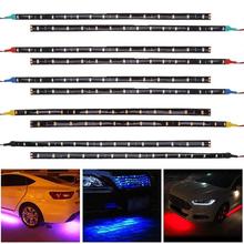 VODOOL 4pcs/set 30cm/11.8in 15LED Waterproof Flexible Car Truck Grill Light Strips Trunk Decorative Lamp LED Strip Light 2024 - buy cheap