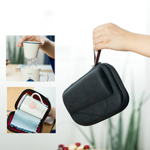 Zakka Portable Travel Coffee Mug Set With Tea Infuser Filter Lid Storage Bag Outdoor Porcelain Teacup Taza Gato Anime Tumbler 2024 - buy cheap
