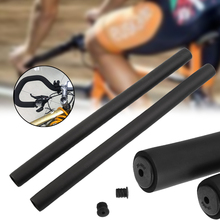 2Pcs Bicycle Grips Mountain Road Bike Bicycle Handlebar Grip Sponge Foam Rubber Smooth Tube Cover With Plugs Black 2024 - buy cheap