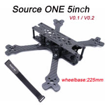 Source ONE V0.1 / V0.2 5 pulgadas 225mm con brazo de 4mm Marco de fibra de carbono Quadcopter para Rooster 230 Johnny 220 FPV Racing Drone 2024 - compra barato