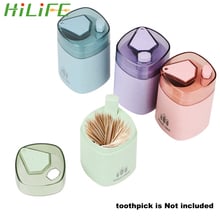 HILIFE Toothpick Dispense Tableware Wheat fiber Toothpick Holder Toothpick Storage Container Box Automatic Dust-proof 2024 - buy cheap