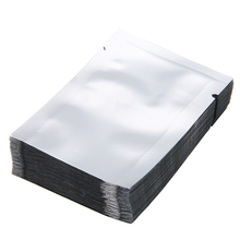 100pcs Silver Aluminum Foil Bag Mylar Bags Vacuum Food Grade Heat Sealing Bag Storage Pouches For Kitchen Supplies 2024 - buy cheap