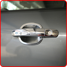 Capa adesiva para maçaneta de porta externa de carro, cromada, abs, proteção, ford focus 2, 3, 4, mk2, mk3, mk4, carro 2024 - compre barato