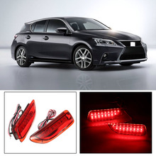 CAPQX-Reflector LED de parachoques trasero, luz antiniebla, luz de freno, lámpara de advertencia de estacionamiento, para Corolla Lexus CT200h 2011-2014 2024 - compra barato