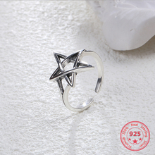 Korea Hot Style 925 Sterling Silver Ring Thai Silver Simple Retro Vintage Hollow Open Ring Women Jewelry 2024 - buy cheap