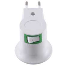 1pc E27 LED Light Lamp Bulbs Socket Base Holder EU Plug Adapter ON/OFF Switch Power Home Lighting Holder Converter 2024 - buy cheap