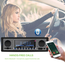 Bluetooth Auto Car Radio 1DIN Stereo Audio MP3 Player FM Radio Receiver Support Aux Input SD USB MMC + Remote Control DC 12V 2024 - buy cheap