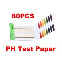 Kit de papel para teste de litmus, 80 peças, indicador de ph, 1-14, tiras de papel de teste de alta precisão, faixa de 1-14 2024 - compre barato