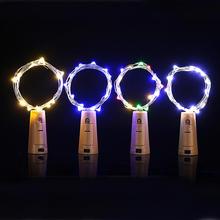 1PC Copper Wire LED Fairy String Light 20LED Wine Bottle Stopper Light DIY Glass Bottle Christmas Wedding Garland 2024 - buy cheap