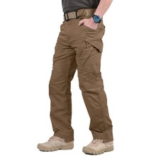 Pantalones tácticos con múltiples bolsillos para hombre, monos de entrenamiento del ejército, escalada al aire libre, Camping, pantalones militares de carga 2024 - compra barato