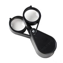 10X 30mm Double Open Folding Magnifying Glass Portable Jewelry Loupe Magnifier Newspaper Book High Definition Optical Glass 2024 - buy cheap