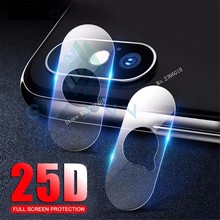 Lente de cámara trasera HD de vidrio templado, cubierta completa para iPhone XS Max, XR, X, 6, 6s, 7, 8 Plus, 25D, película protectora de cristal, 2 uds. 2024 - compra barato