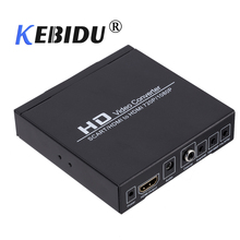 KEBIDU SCART Цифровой Аудио HDMI в HDMI конвертер Full HD 1080P видео конвертер ЕС/США адаптер питания для HDTV HD 2024 - купить недорого