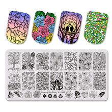 BeautyBigBang Stamping Plate for Nails Polish DIY Flower Leaf Pattern Nail Stamping Plates Template Nail Art Stencils XL-064 2024 - buy cheap