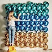 ZLJQ 10 piezas de globos de Metal de látex para San Valentín, globos de helio para boda, fiesta de cumpleaños, decoración de Baby Shower 2024 - compra barato
