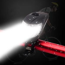 Lanterna de bicicleta de carregamento usb, lanterna profissional forte de bicicleta à prova d'água 2024 - compre barato