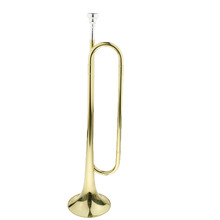 Tooyful золотой Латунный B Tone Bugle труба с 7C мундштуком для студентов школьный ремешок Детская музыкальная игрушка 2024 - купить недорого