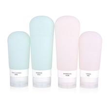Refillable Bottles Portable Soft Silicone Travel Shampoo Cosmetics Gel Containers Bottles Squeezable With Suction Cup 60ml 89ml 2024 - buy cheap