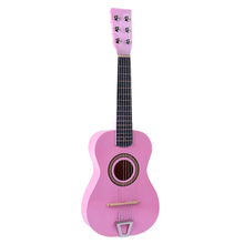 Brinquedos do bebê iniciante simulação clássica guitarra crianças educação precoce instrumento musical brinquedo guitarra com 6 cordas para crianças 2024 - compre barato