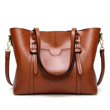 Luxury Designer Women Shoulder Bags Leather Large Capacity Oil Leather Handbags Crossbody Bag For Women Handbag Bolsas 2019 C834 2024 - buy cheap