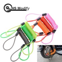 NS Modify High Quality 150cm Alarm Disc Lock Security Anti Thief Motorbike Motorcycle Wheel Disc Brake Bag Reminder Spring Cable 2024 - buy cheap