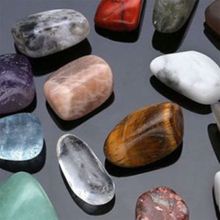 Natural Crystal Mineral Specimens 20pcs Natural Crystal Gemstone Polished Healing Chakra Stone Display hot Gemstone Beads Art 2024 - buy cheap