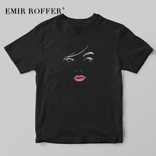 EMIR ROFFER, модная футболка с принтом Харадзюку, женские Графические футболки, Женская забавная Винтажная футболка, 2019, летняя хлопковая футболка, топы 2024 - купить недорого