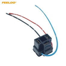 Feeldo-adaptador de farol fêmea para carro, 2 peças, conector de fio de halogênio hid, tomada de led para adaptação, # am5955 2024 - compre barato