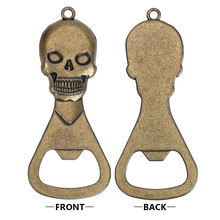 Portable Keychain Skeleton Opener Retro Copper Skull Head Beer Bottle Opener Barware Bar Tool Kitchen Accessories Gadgets 2024 - buy cheap