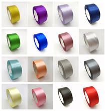 (1 1/2" 38mm Wide) 25yards/Roll Silk Satin Ribbon Polyester Ribbon DIY Bow Craft Decor Wedding Christmas Party Decoration 2024 - buy cheap