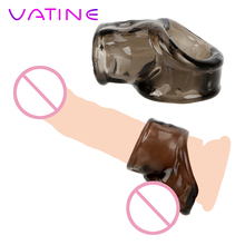 Vatine scrotal emperramento atraso ejaculação silicone produtos adultos pênis anel galo sexo brinquedos para homem masculino 2024 - compre barato