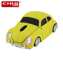 CHYI Car Shape 2.4G Wireless Mouse Beetle Car Model Optical Computer USB Mouse 1600 DPI Mini Mice Gift For PC Laptop Desktop 2024 - buy cheap