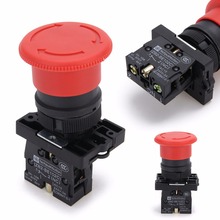 Botón de parada de emergencia plasita de XB2-ES542, 22mm, NC, N/C, rojo de champiñón, interruptor de botón pulsador, 600V, 10A 2024 - compra barato