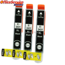 3 Black Compatible Ink Cartridge 24XL T2431 For Epson XP-55 XP-760 XP-850 XP-860 XP-950 XP-750 inkjet printer 2024 - buy cheap