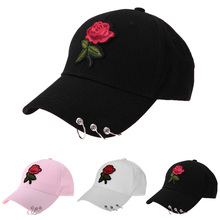 Women Men Hip Hop Kpop Snapback Baseball Cap Rose Flower With Rings Sport Dancing Travel Dad Hat Caps Streetwear Adjustable 2024 - buy cheap