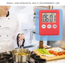 Tela lcd digital, temporizador de cozinha, timer quadrado, alarme de contagem regressiva, relógio magnético fbe3 2024 - compre barato