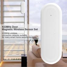 Magnetic Contact Wireless Sensor 433MHz Door Anti-theft Alarm Alert System for Home Window Door Garage Alarm Security Best Price 2024 - buy cheap